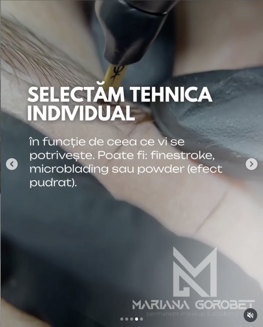 Aplicación de pigmento, detalle macro